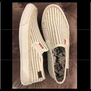 Size 7 1/2 Slide On Canvas Shoes